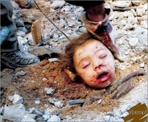 Seorang kanak-kanak Palestin mati akibat tertimbus