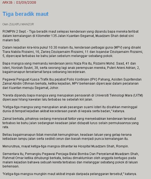 kemalangan jalanraya di bulan ramadan kemalangan jalanraya di bulan ramadan