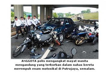 kemalangan bawah jejantas 352x250 Bukan pertama kali