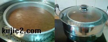 kek kukus cokelat