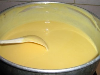 masak tepung kastard