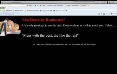 Badan Kehakiman Malaysia hacked 395x250 Badan Kehakiman Malaysia