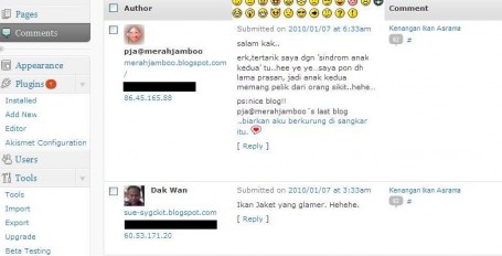 komen di wp komen di wp 455x232 Eh, Kenapa Komen Kat Atas?