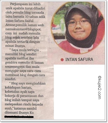 perjumpaan blogger intan Bayang tergantung pada cahaya , Langkah tersandar pada niat