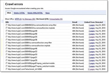 errors not found