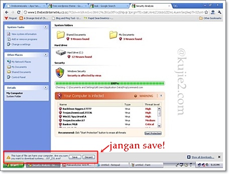 virus pc jangan save Notis  Amaran:  Virus Santa Claus