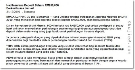 had insurans 470x245 Skandal Penipuan Bank   Simpanan Anda Dijamin Kerajaan?