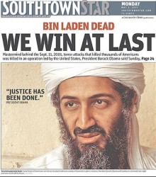 Osama bin Ladens death Front Pages of American Papers southtownstar 220x250 Osama bin Laden :  Bagaimana Ditemui, Dibunuh Dan Dikebumikan.