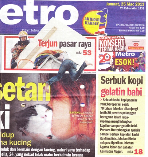 kosmo kopi gelatin babi kosmo kopi gelatin babi Isu DNA Babi Kluang Rail Coffee Terkini