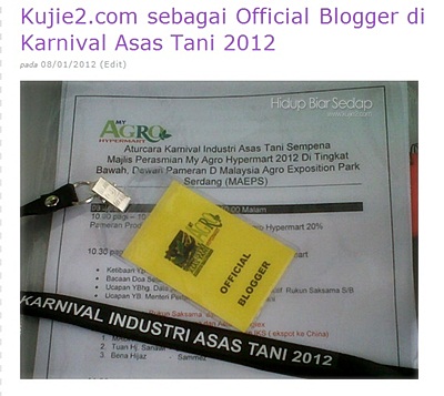 official blogger