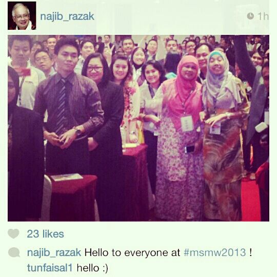 instagram PM Najib Razak